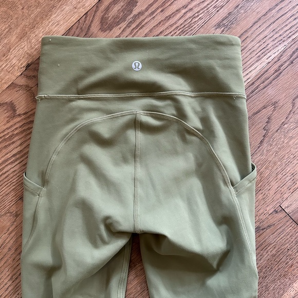 Like new Willow green Lululemon Invigorate High Rise Legging 25” - Picture 4 of 6